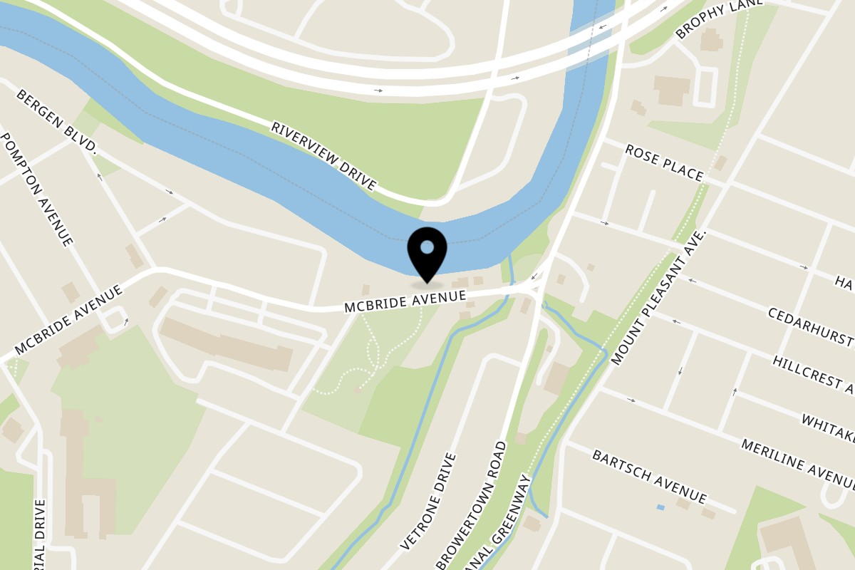 Map showing the location of Lomo Truck Woodland Park on 952 McBride Ave in Woodland Park